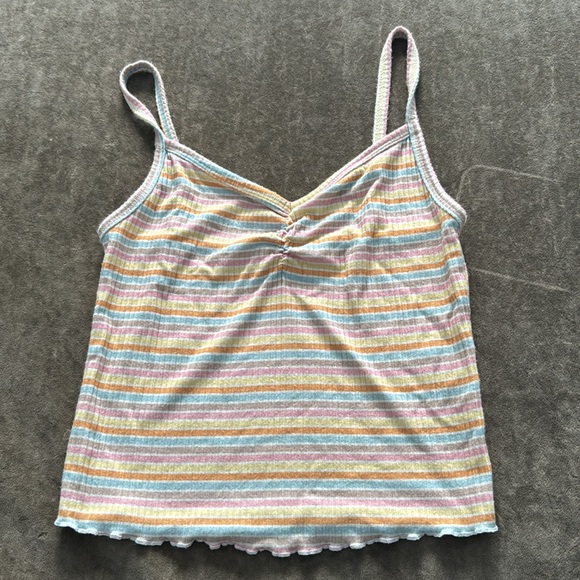 Pac Sun tank top bundle. Includes (2) tank tops. 1 solid 1 strips. Both size XS - Picture 5 of 8